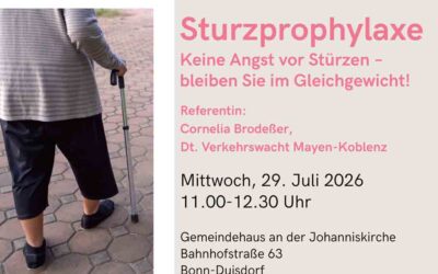 Nicht Stolpern! Sturzprophylaxe